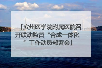 滨州医学院附属医院召开联动监督“合成一体化”工作动员部署会