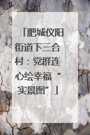 肥城仪阳街道下三合村：党群连心绘幸福“实景图”