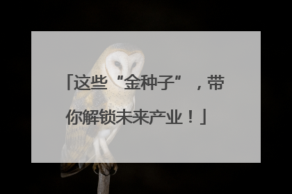 这些“金种子”，带你解锁未来产业！