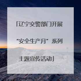 辽宁交警部门开展“安全生产月”系列主题宣传活动