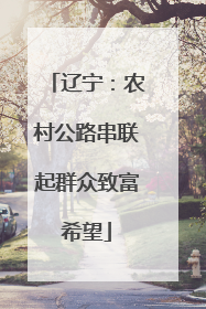 辽宁：农村公路串联起群众致富希望