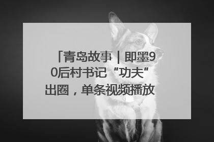 青岛故事｜即墨90后村书记“功夫”出圈，单条视频播放量过600万