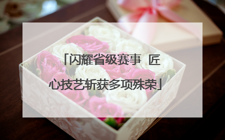 闪耀省级赛事  匠心技艺斩获多项殊荣