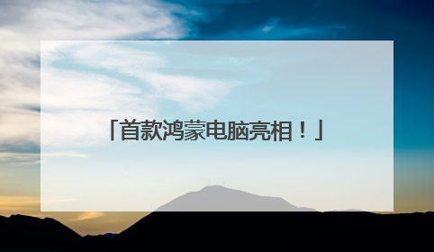 首款鸿蒙电脑亮相！