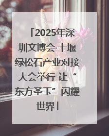 2025年深圳文博会·十堰绿松石产业对接大会举行 让“东方圣玉”闪耀世界
