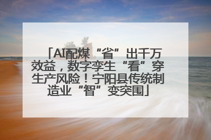 AI配煤“省”出千万效益，数字孪生“看”穿生产风险！宁阳县传统制造业“智”变突围